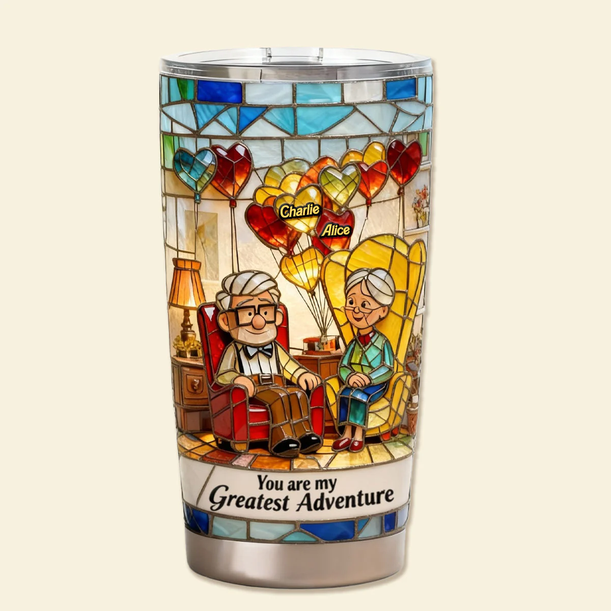 DSNY You Are My Greatest Adventure - Personalized Tumbler - Gift For Couples, Movie Fans NL122 - Image 3