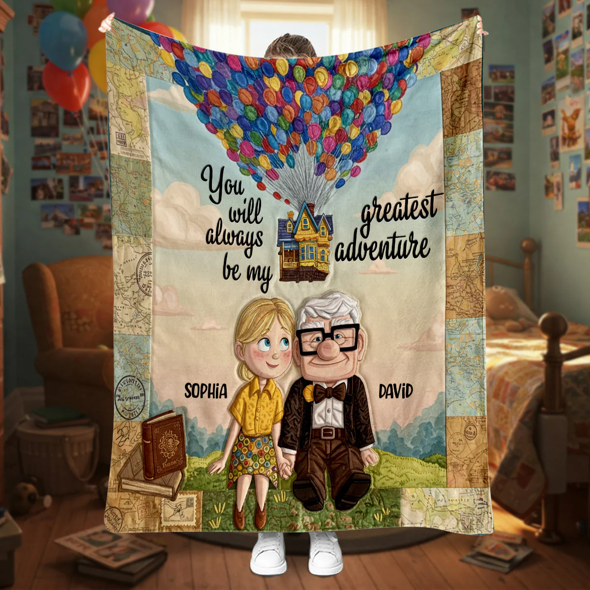 DSNY You Will Always Be My Greatest Adventure - Personalized Blanket - Gift For Couples, Movie Fans | NL122