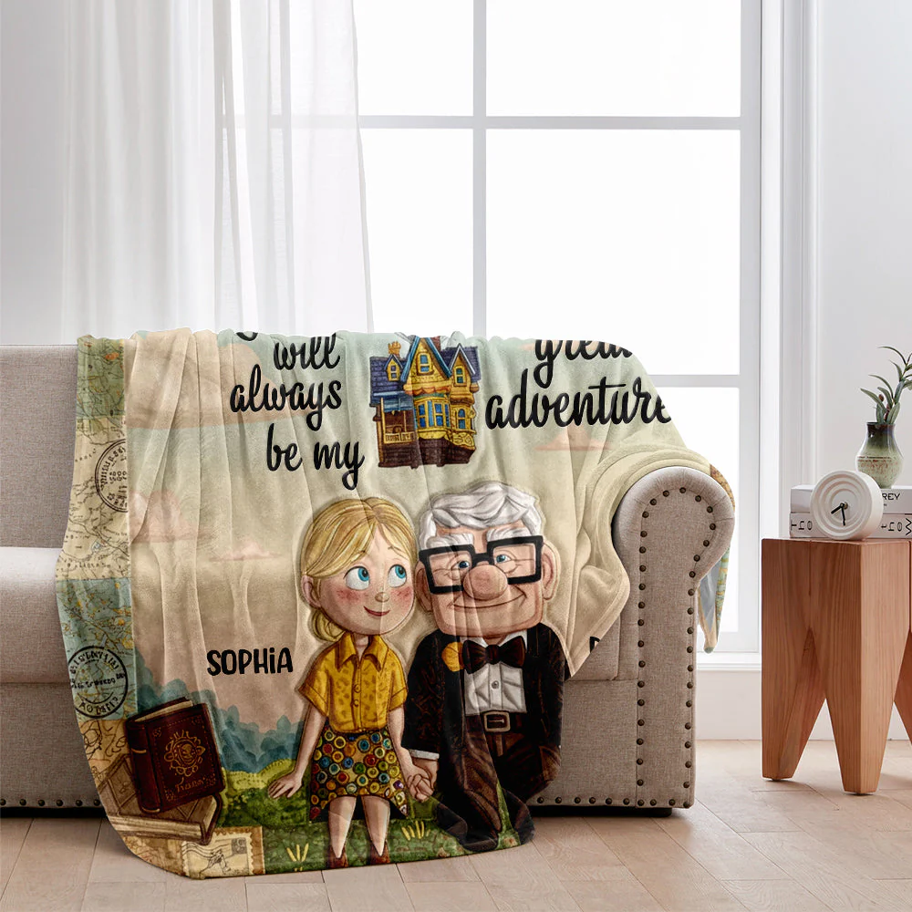 DSNY You Will Always Be My Greatest Adventure - Personalized Blanket - Gift For Couples, Movie Fans | NL122 - Image 2