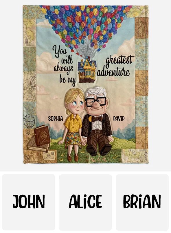 DSNY You Will Always Be My Greatest Adventure - Personalized Blanket - Gift For Couples, Movie Fans | NL122 - Image 6