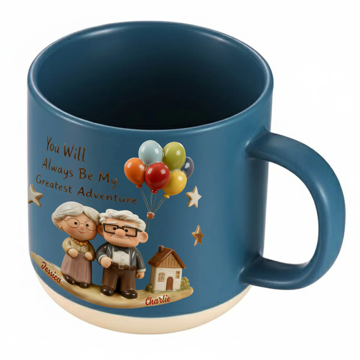 DSNY You Will Always Be My Greatest Adventure - Personalized Pottery Mug - Gift For Couples, Movie Fans NL122 - Image 6