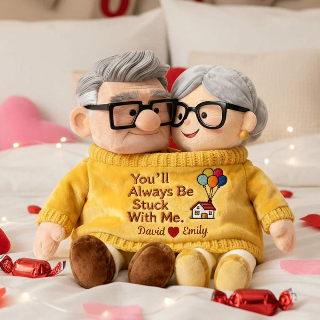 DSNY You'll Always Be Stuck With Me - Personalized Custom Shaped Pillow - Gift For Couples, Movie Fans | NL122