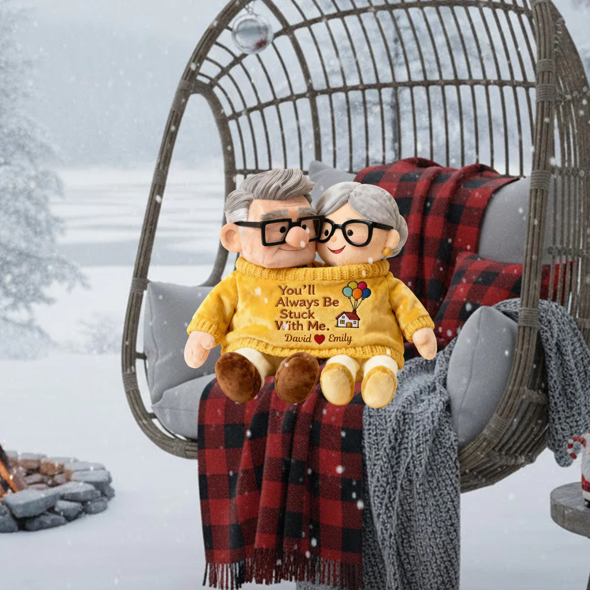DSNY You'll Always Be Stuck With Me - Personalized Custom Shaped Pillow - Gift For Couples, Movie Fans | NL122 - Image 2