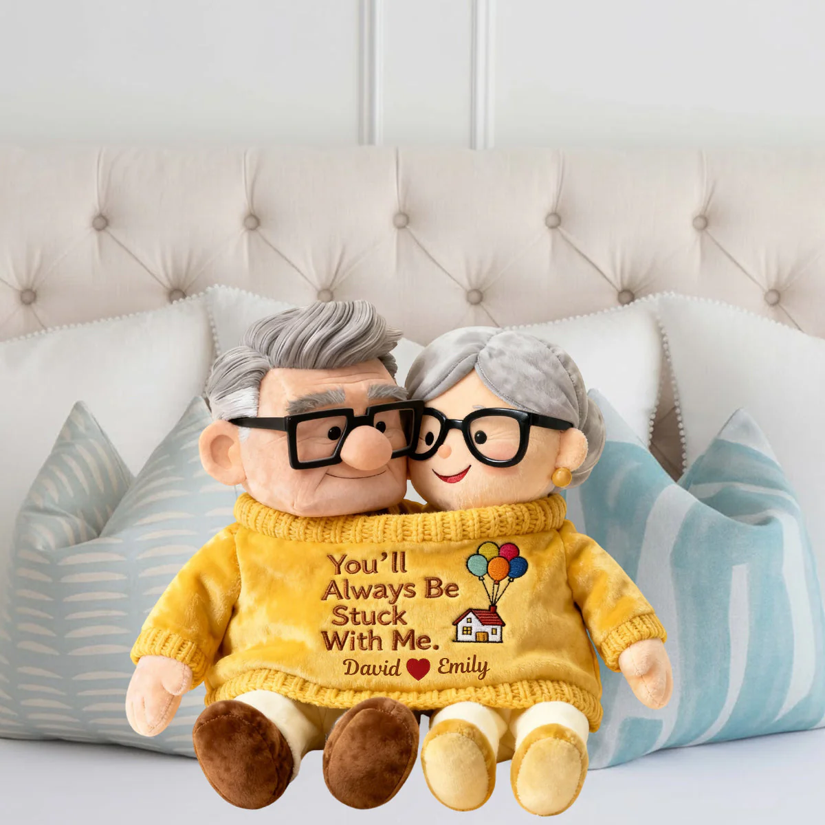 DSNY You'll Always Be Stuck With Me - Personalized Custom Shaped Pillow - Gift For Couples, Movie Fans | NL122 - Image 3