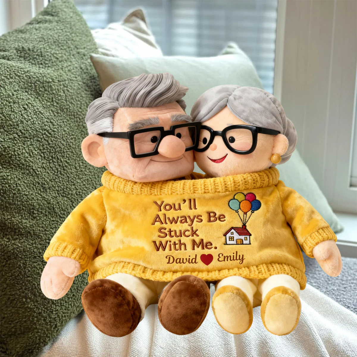 DSNY You'll Always Be Stuck With Me - Personalized Custom Shaped Pillow - Gift For Couples, Movie Fans | NL122 - Image 5