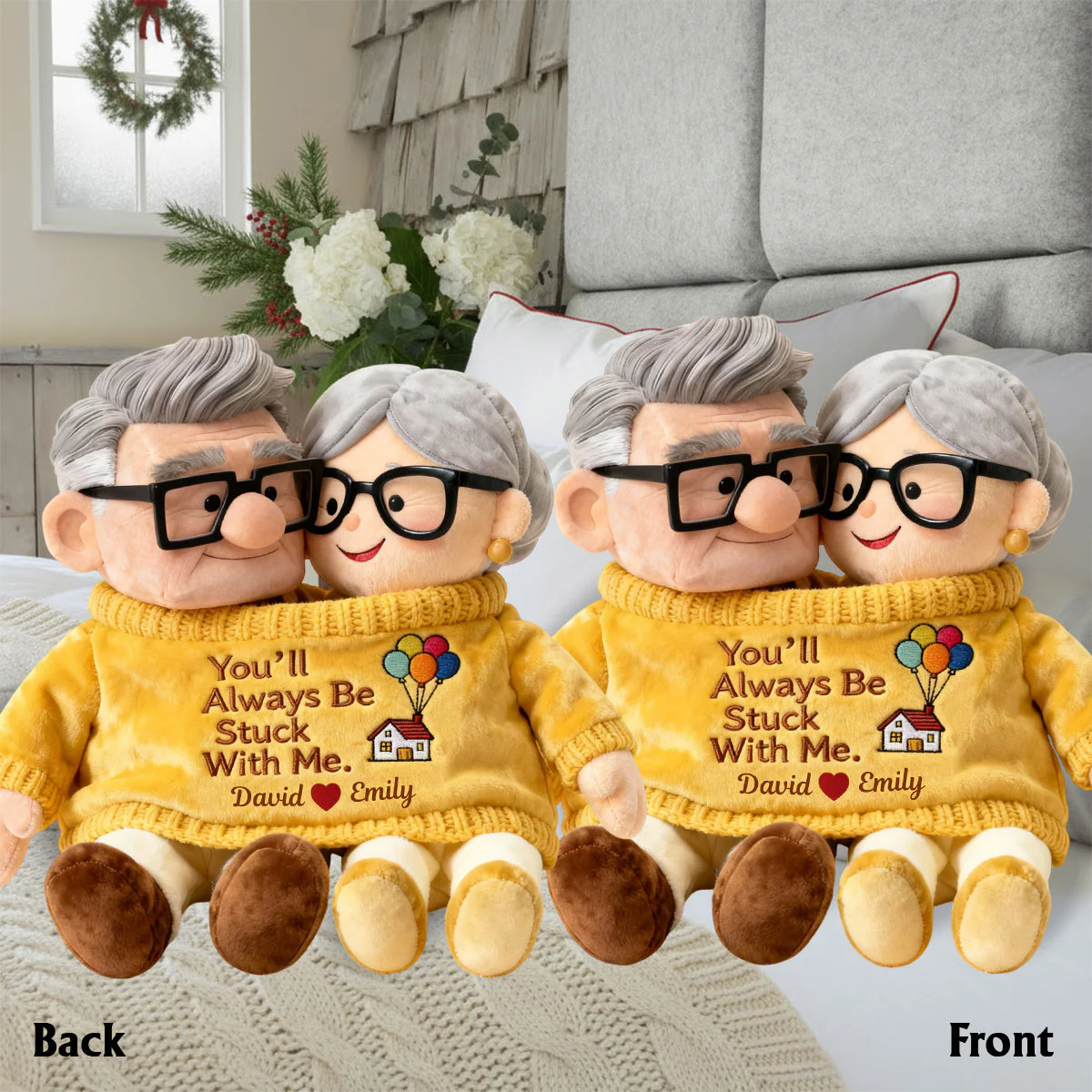 DSNY You'll Always Be Stuck With Me - Personalized Custom Shaped Pillow - Gift For Couples, Movie Fans | NL122 - Image 6