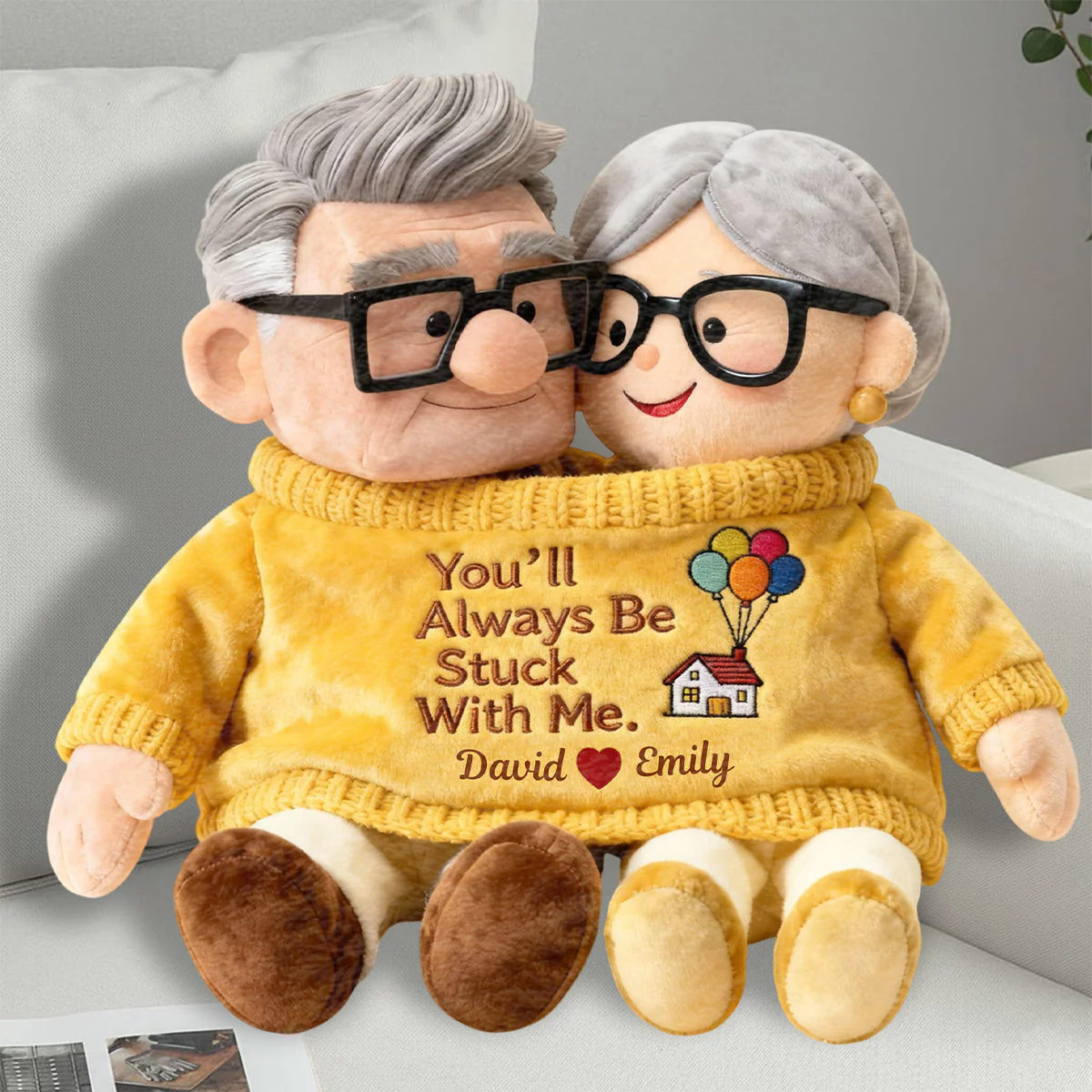 DSNY You'll Always Be Stuck With Me - Personalized Custom Shaped Pillow - Gift For Couples, Movie Fans | NL122 - Image 7