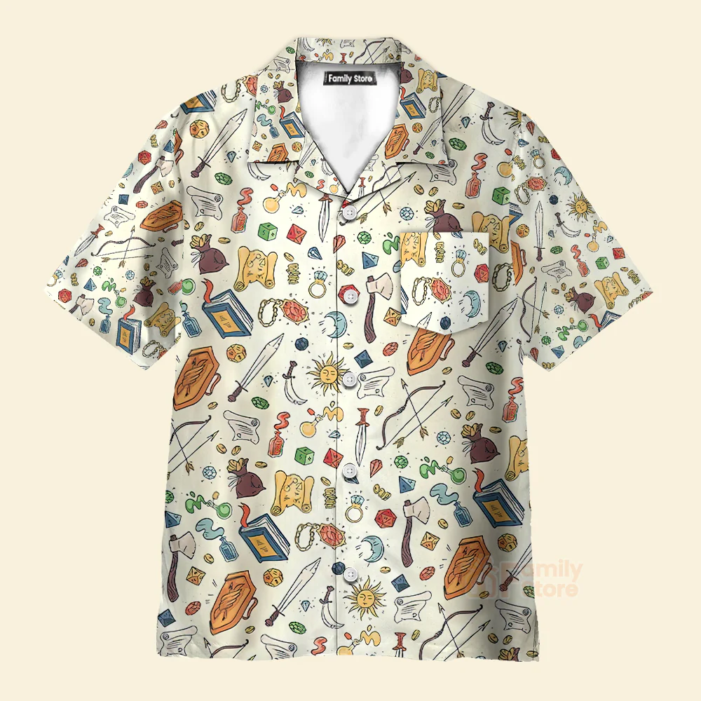 Dungeon And Dragon, DnD DM Master Hawaiian Shirt - Image 2