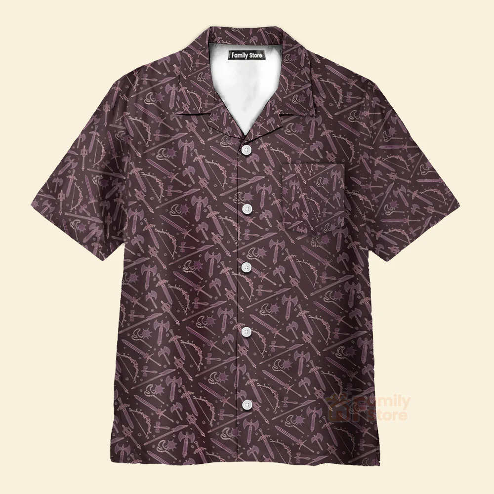 Dungeons and dragons, Dungeon and dragon gift, DM gift, DnD Button Up - Image 2
