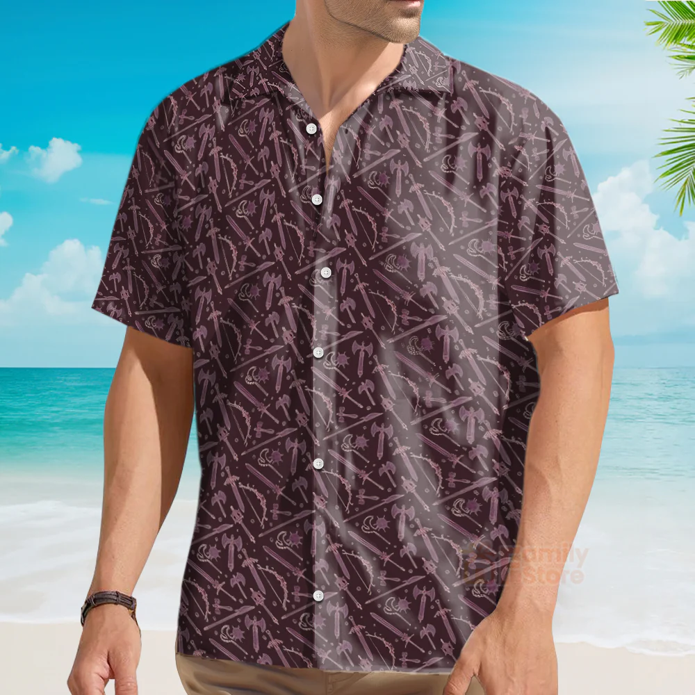 Dungeons and dragons, Dungeon and dragon gift, DM gift, DnD Button Up - Image 4