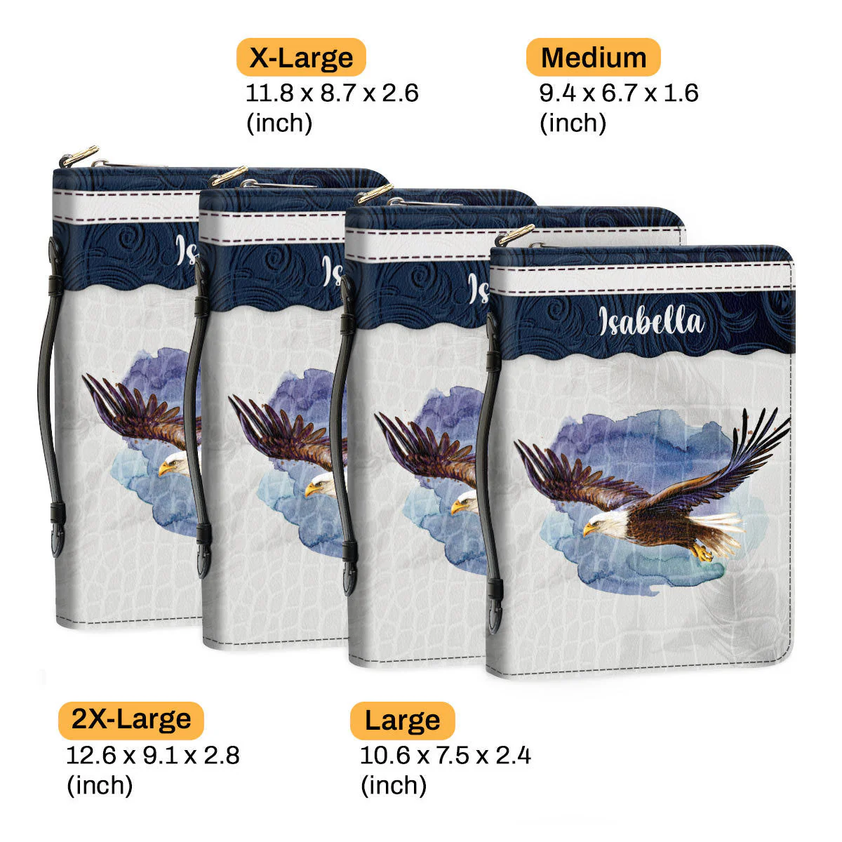 Eagle Those Who Hope In The Lord Will Renew Their Strength - Scripture Gifts For Women Of God - Personalized Bible Covers - AT4081452 - Image 6