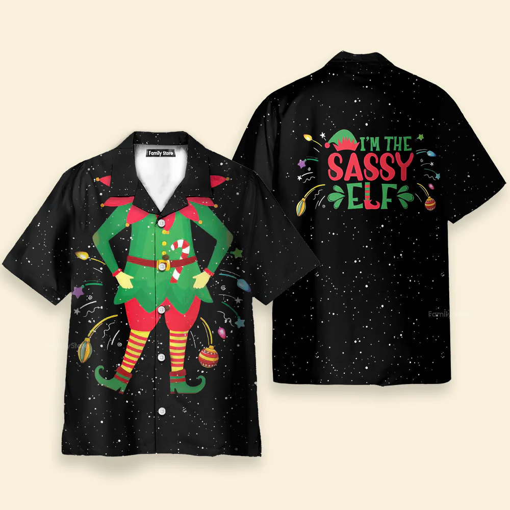 Elf Costume Hawaiian Shirt - Best Christmas Gift Idea - Image 2