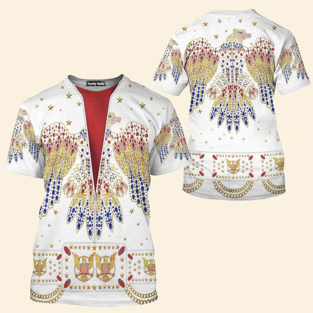 Elvis Aloha Costume From Hawaii - Hawaiian Hoodie Sweatshirt T-Shirt Sweatpants CSELV001 - Image 11