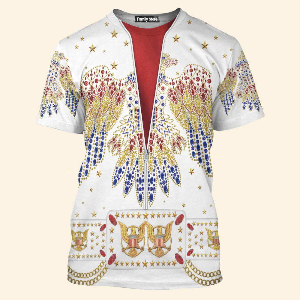 Elvis Aloha Costume From Hawaii - Hawaiian Hoodie Sweatshirt T-Shirt Sweatpants CSELV001 - Image 12