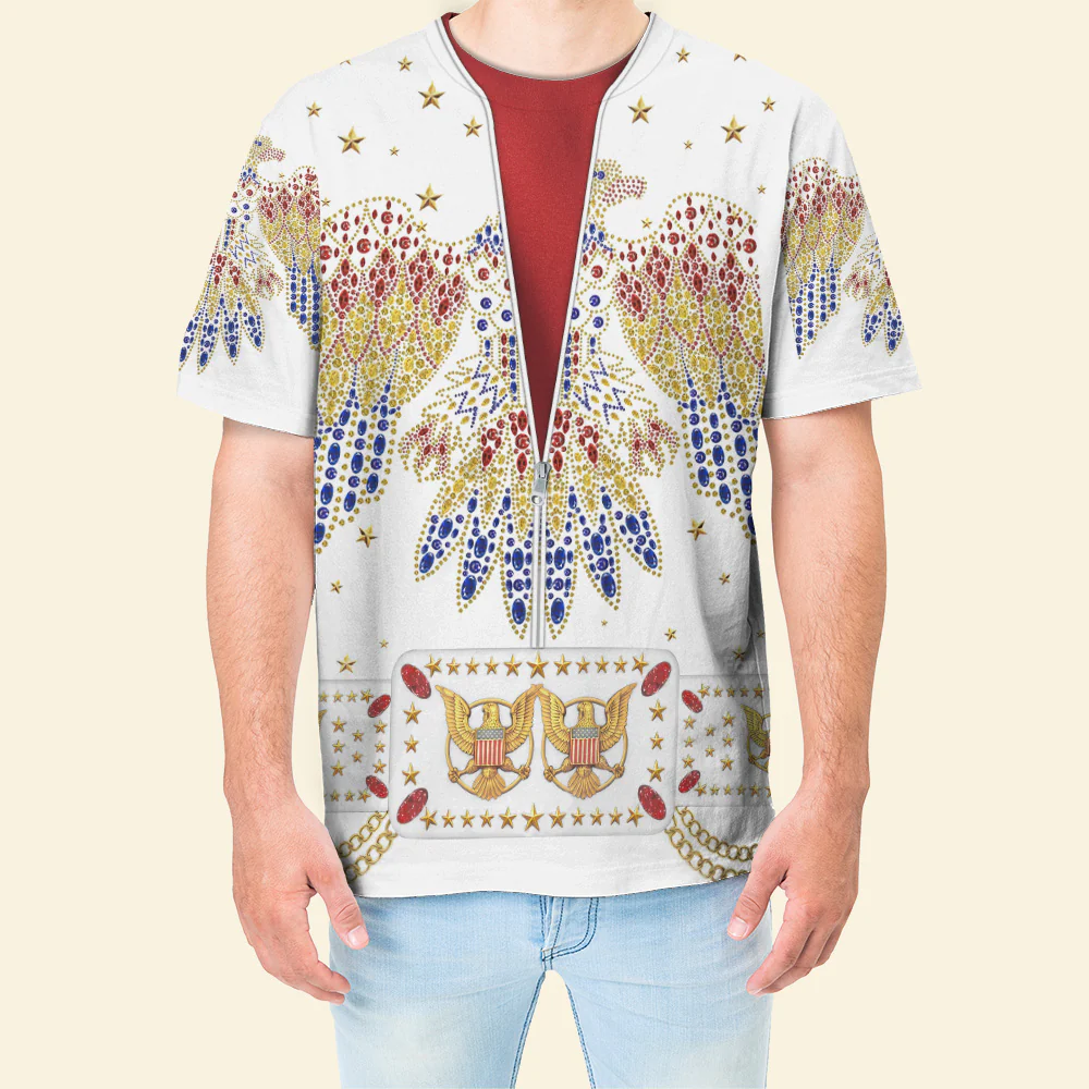 Elvis Aloha Costume From Hawaii - Hawaiian Hoodie Sweatshirt T-Shirt Sweatpants CSELV001 - Image 13