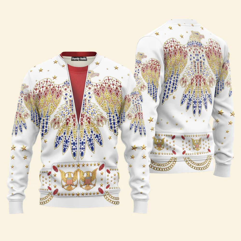 Elvis Aloha Costume From Hawaii - Hawaiian Hoodie Sweatshirt T-Shirt Sweatpants CSELV001 - Image 16