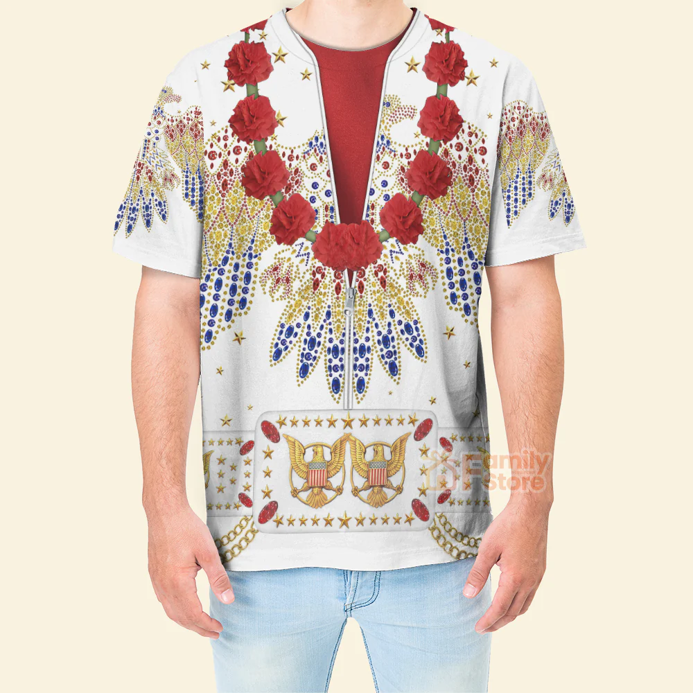 Elvis Aloha Costume - Hawaii Hoodie Sweatshirt T-Shirt Sweatpants CSELV005 - Image 10