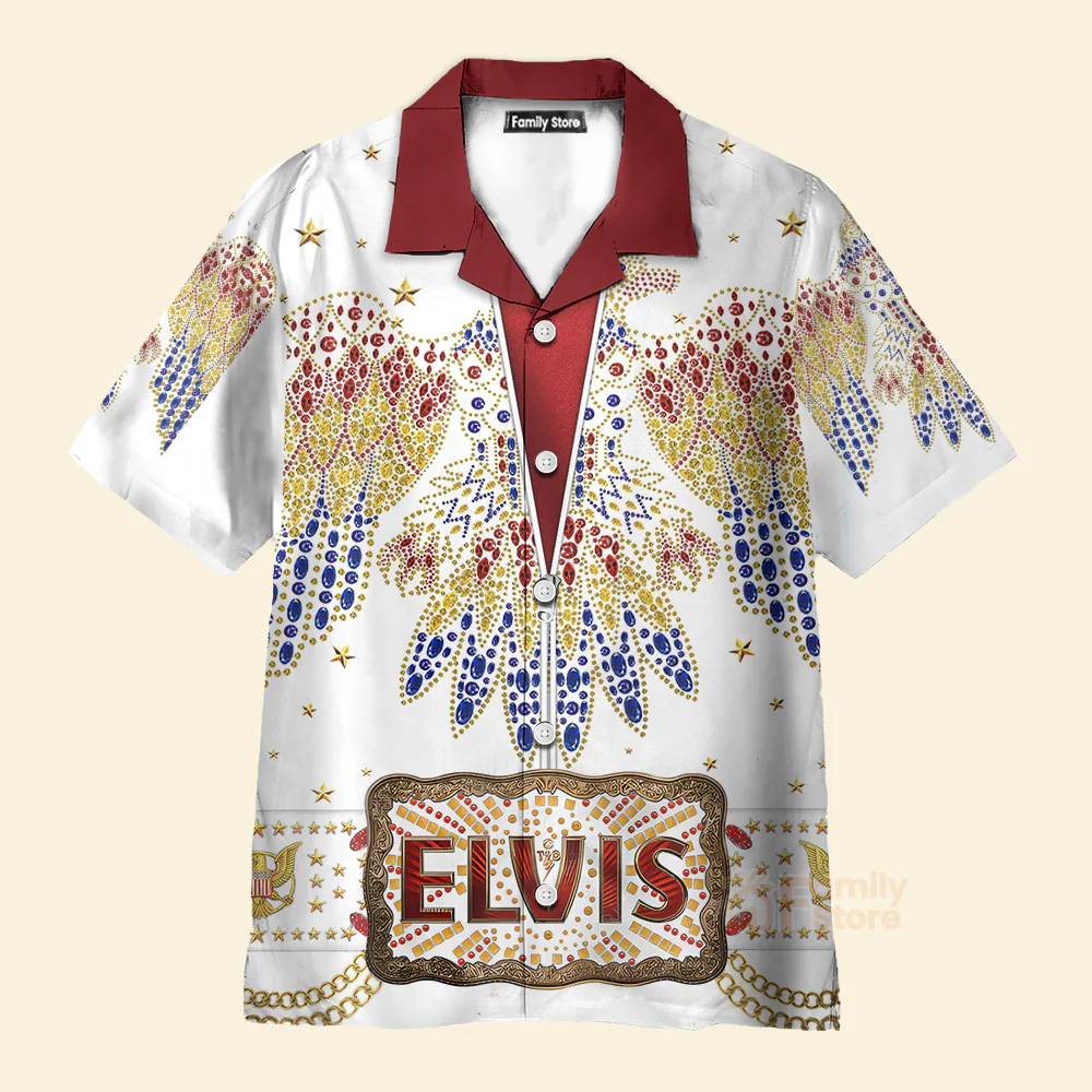 Elvis Aloha Costume from Hawaii New -  Costume Cosplay Hawaiian Shirt CSELV003