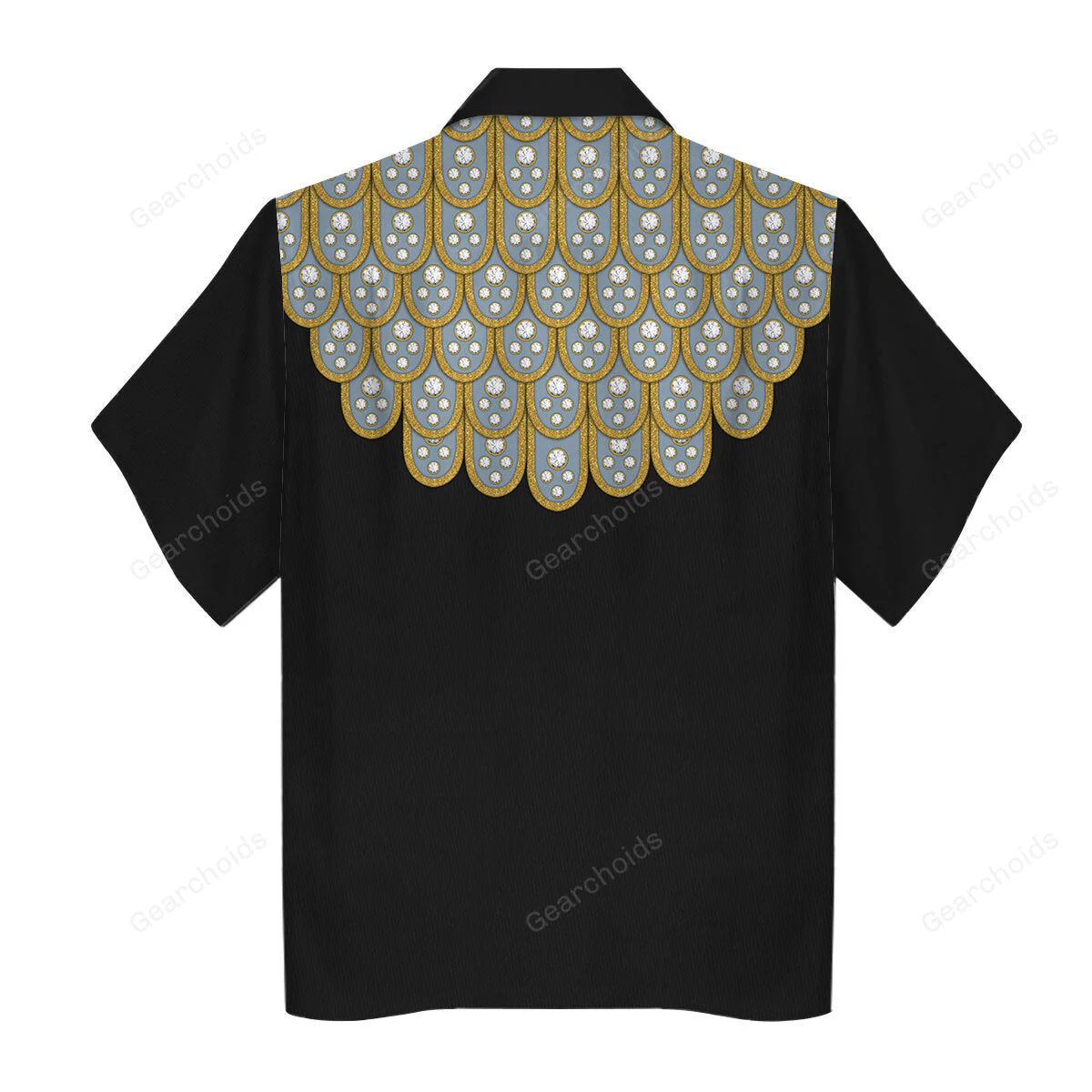 Elvis Armadillo suit in Blue on Black - Costume Cosplay Hoodie Sweatshirt Sweatpants CSELV041 - Image 10