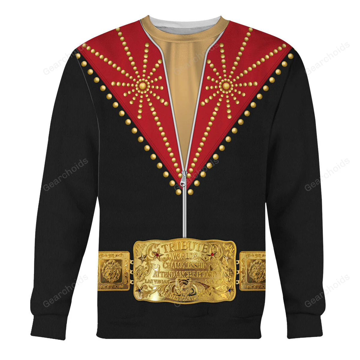 Elvis Cisco Red - Costume Cosplay Hoodie Sweatshirt Sweatpants CSELV048 - Image 5