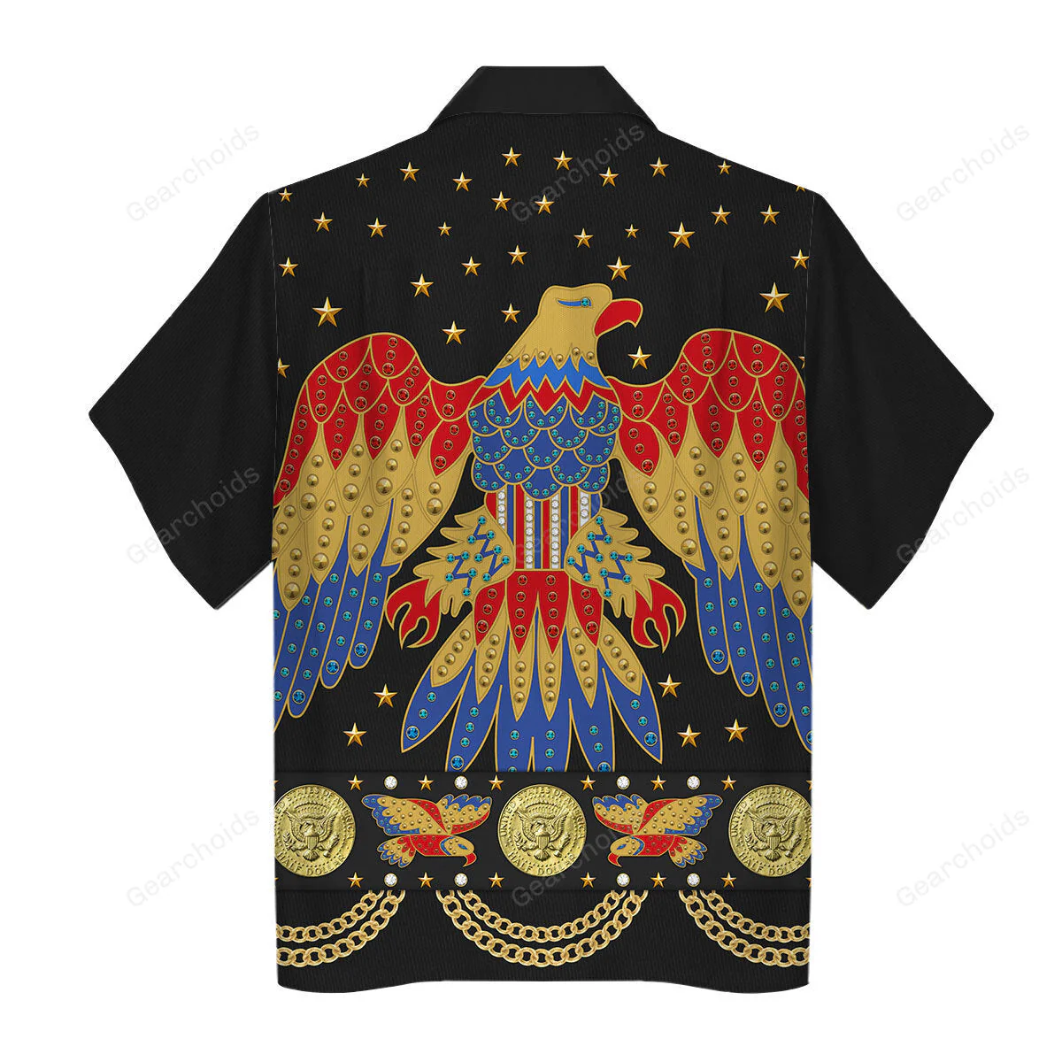 Elvis EAGLE Black - Costume Cosplay  Hoodie Sweatshirt Sweatpants Hawaiian shirt Tshirt CSELV012 - Image 10