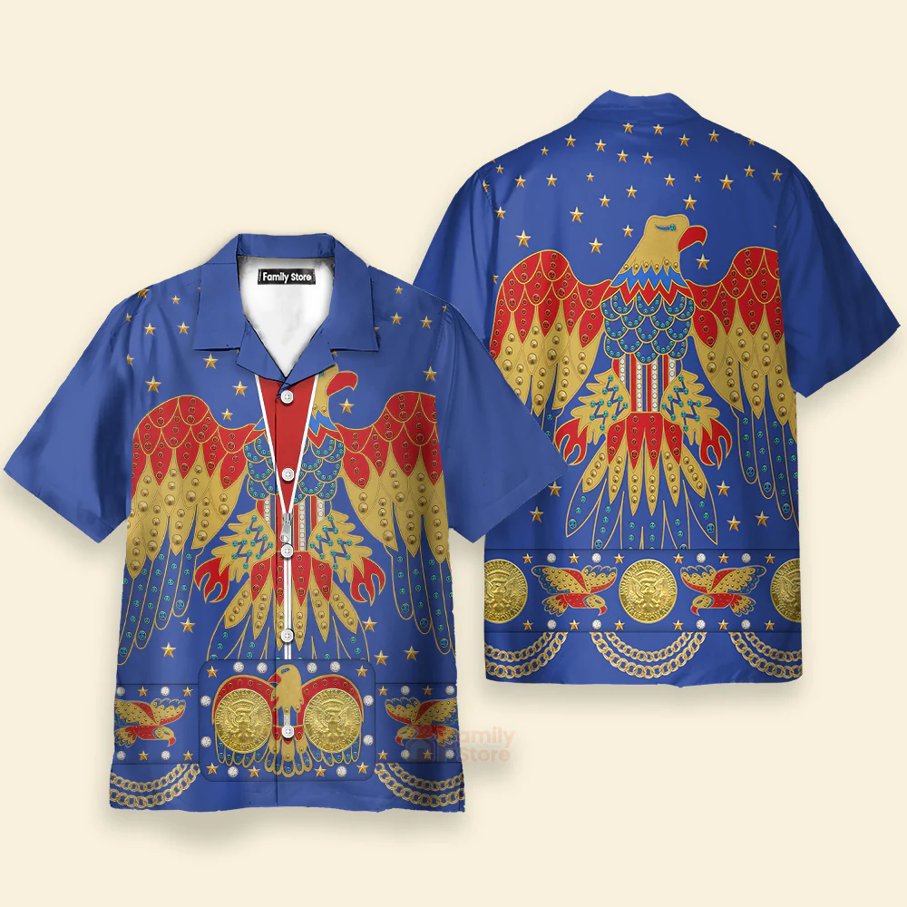 Elvis EAGLE Blue - Costume Cosplay Hoodie Sweatshirt Sweatpants CSELV023 - Image 10