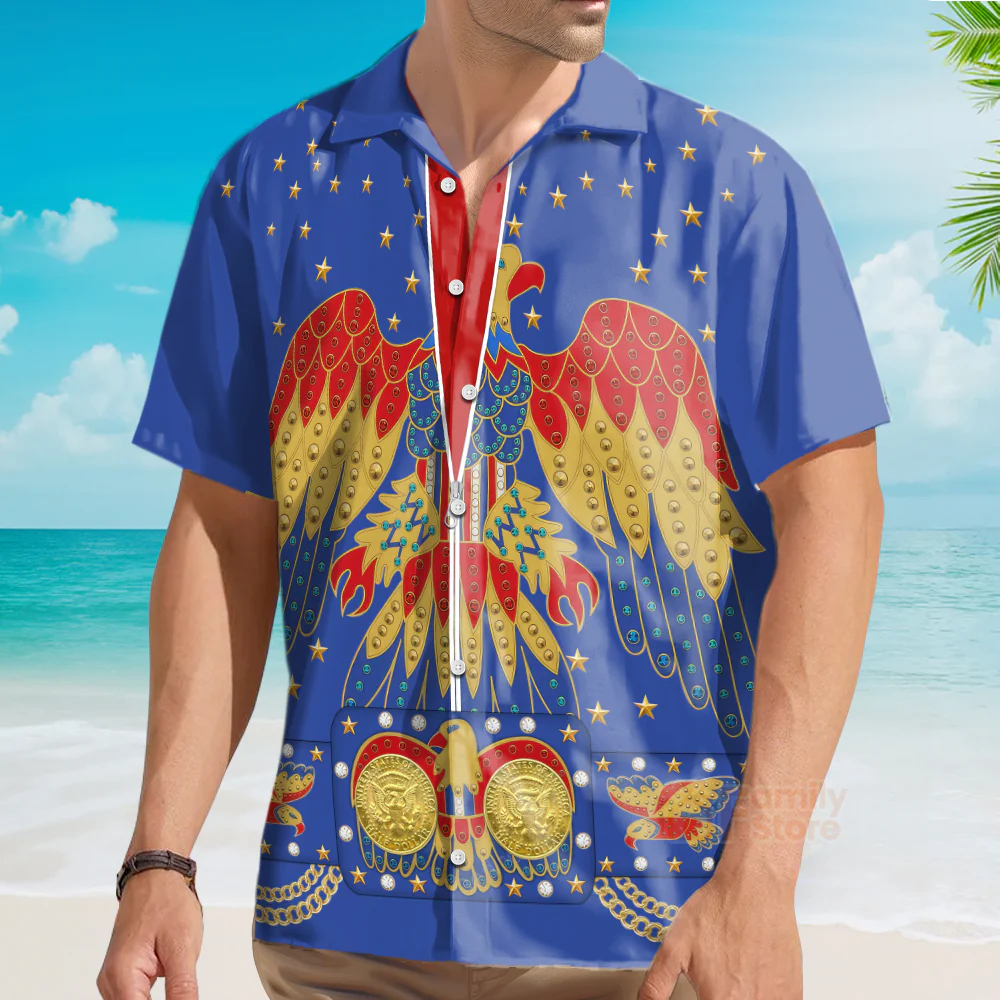 Elvis EAGLE Blue - Costume Cosplay Hoodie Sweatshirt Sweatpants CSELV023 - Image 11