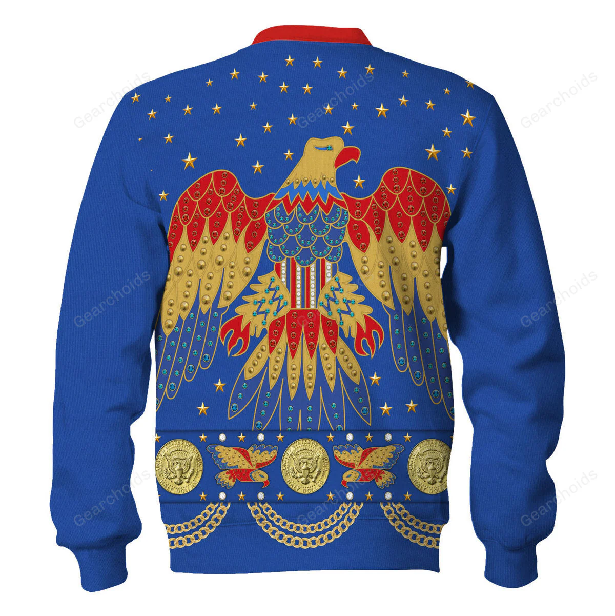 Elvis EAGLE Blue - Costume Cosplay Hoodie Sweatshirt Sweatpants CSELV023 - Image 8