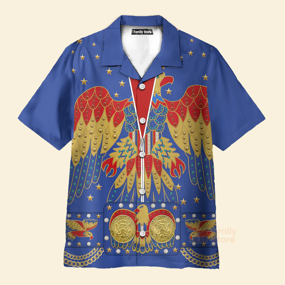 Elvis EAGLE Blue - Costume Cosplay Hoodie Sweatshirt Sweatpants CSELV023 - Image 9