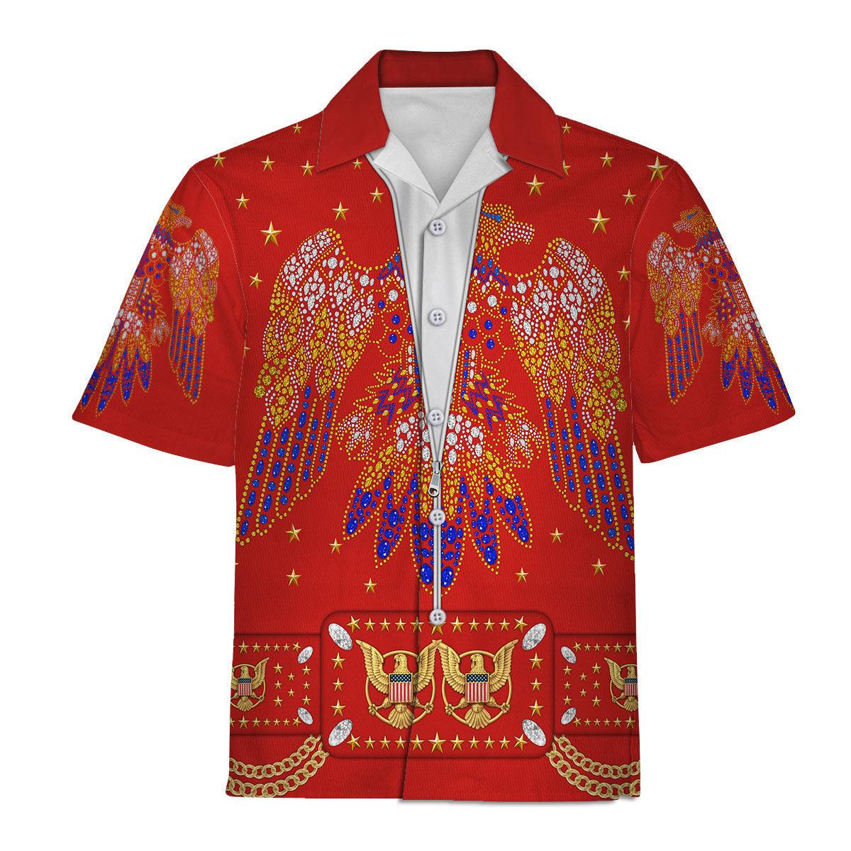 Elvis EAGLE Red Costume - Hoodie Sweatshirt T-Shirt Sweatpants CSELV028 - Image 5