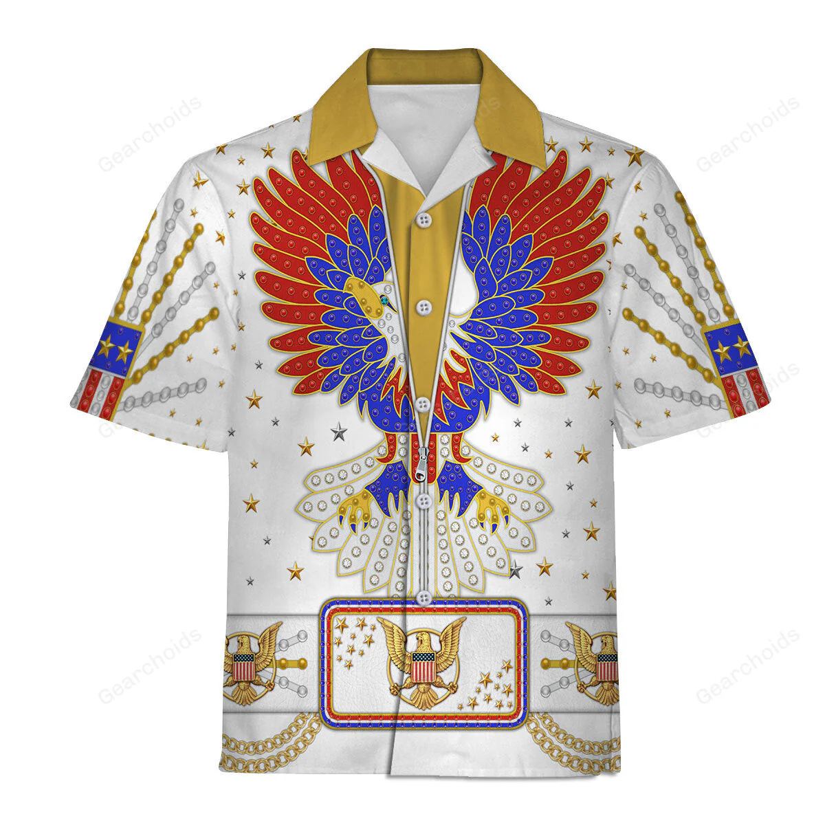 Elvis New Generation Eagle - Costume Cosplay Hawaiian Shirt CSELV030