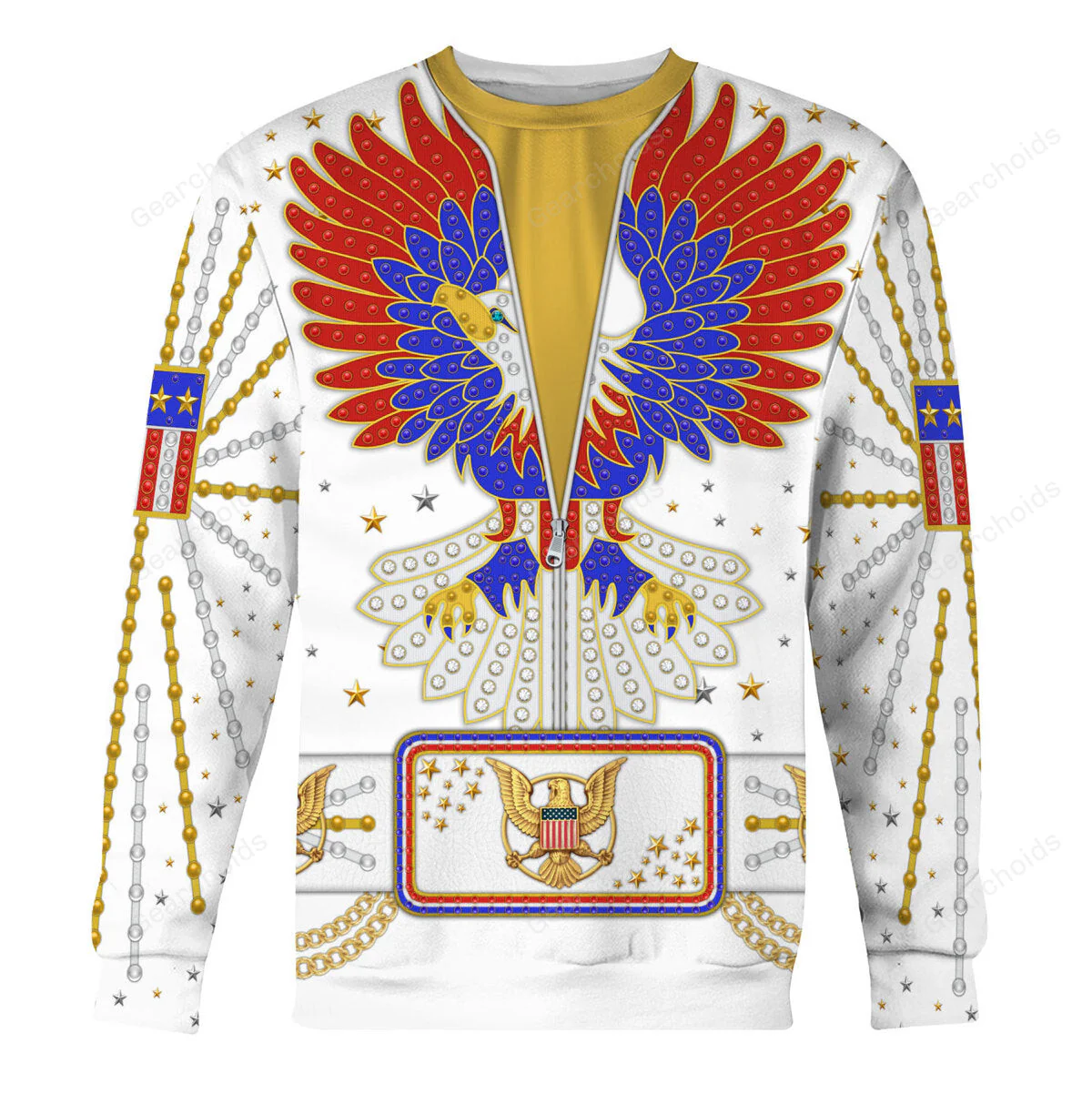Elvis New Generation Eagle - Costume Cosplay Hoodie Sweatshirt Sweatpants CSELV030 - Image 7