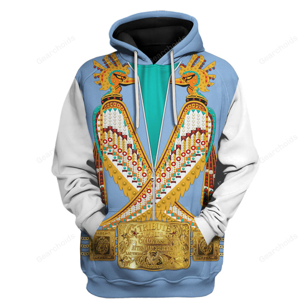 Elvis Prehistoric Bird Outfit - Costume Cosplay Hoodie Sweatshirt Sweatpants CSELV031 - Image 2