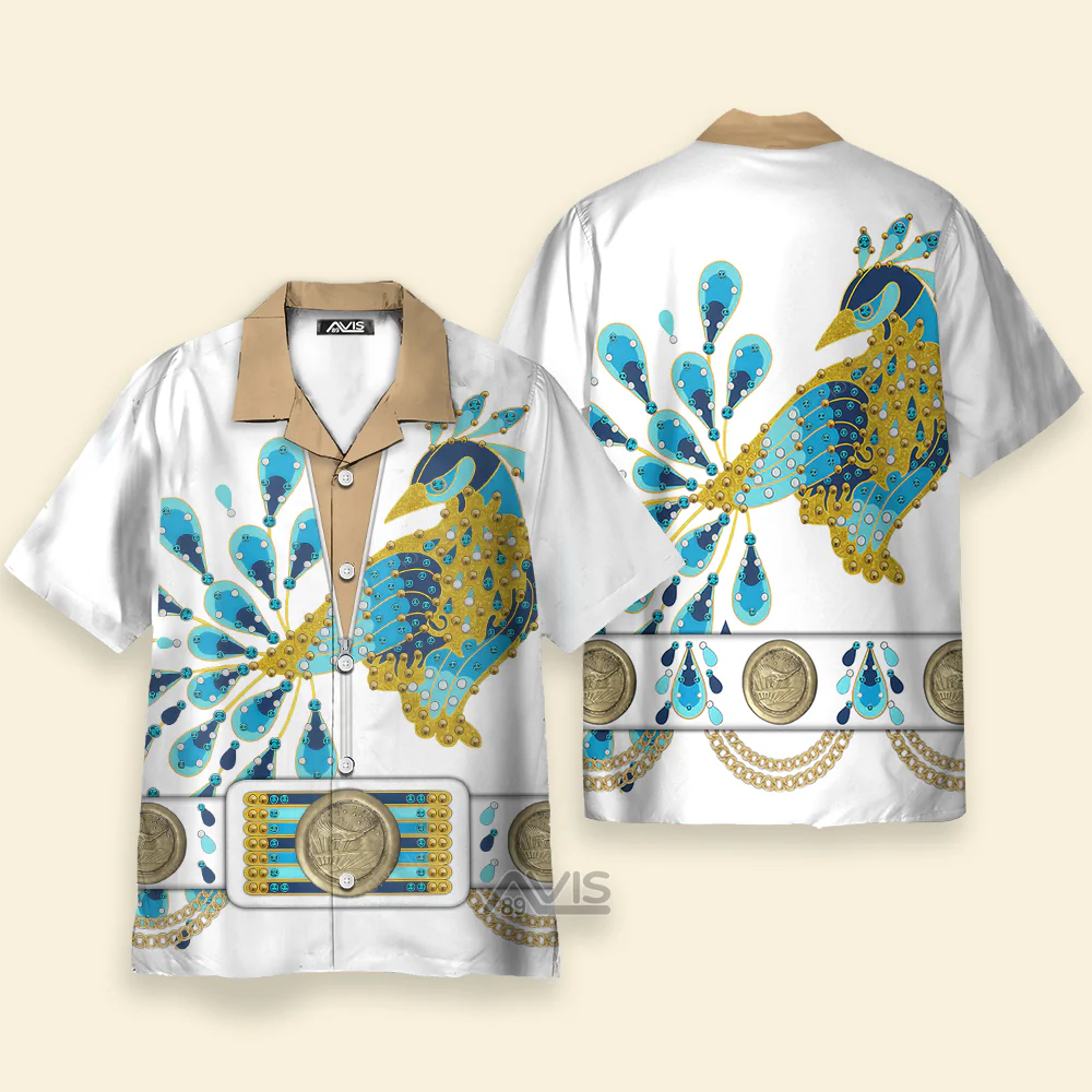 Elvis Presley Peacock Outfit - Costume Cosplay Hoodie Sweatshirt Sweatpants CSELV004 - Image 4