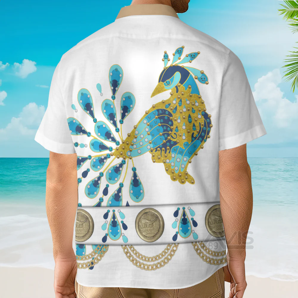 Elvis Presley Peacock Outfit - Costume Cosplay Hoodie Sweatshirt Sweatpants CSELV004 - Image 6