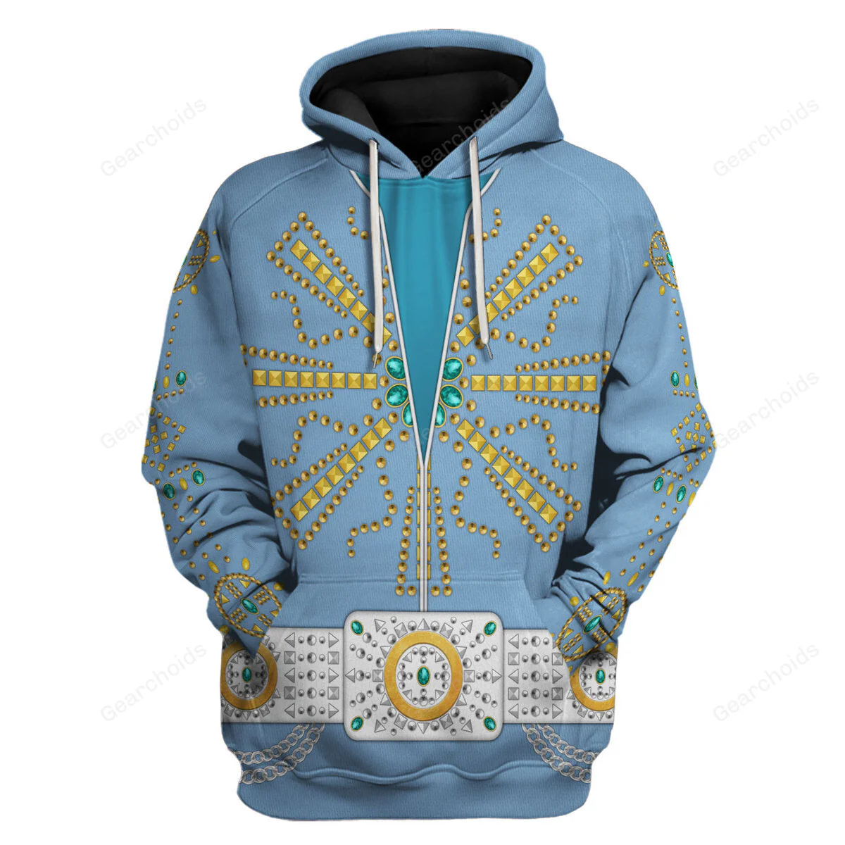 Elvis Tiffany Blue - Costume Cosplay Hoodie Sweatshirt Sweatpants CSELV022 - Image 2