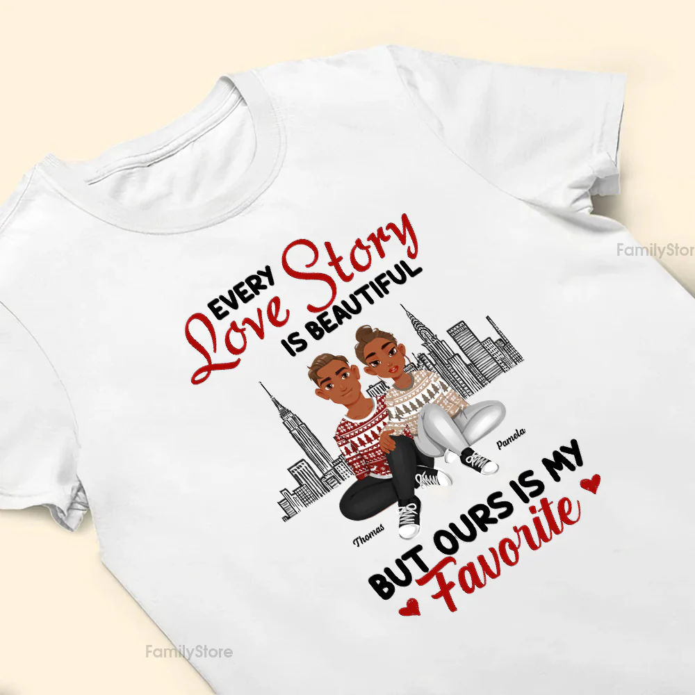 Every Love Story Is Beautiful But Ours Is My Favorite Black African - Personalized Shirt - Gift For Couple, Husband Wife - GR1 NH96 - Image 4