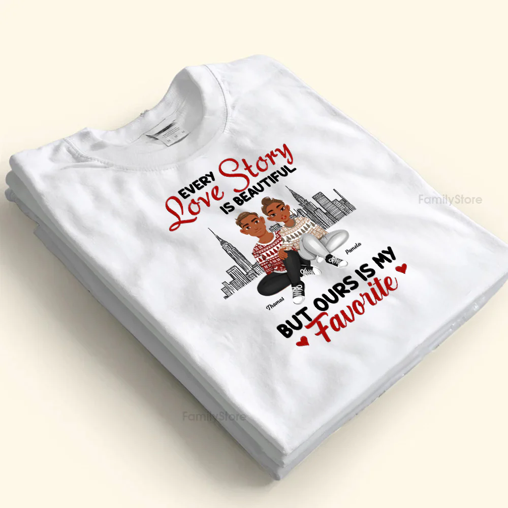 Every Love Story Is Beautiful But Ours Is My Favorite Black African - Personalized Shirt - Gift For Couple, Husband Wife - GR1 NH96 - Image 5