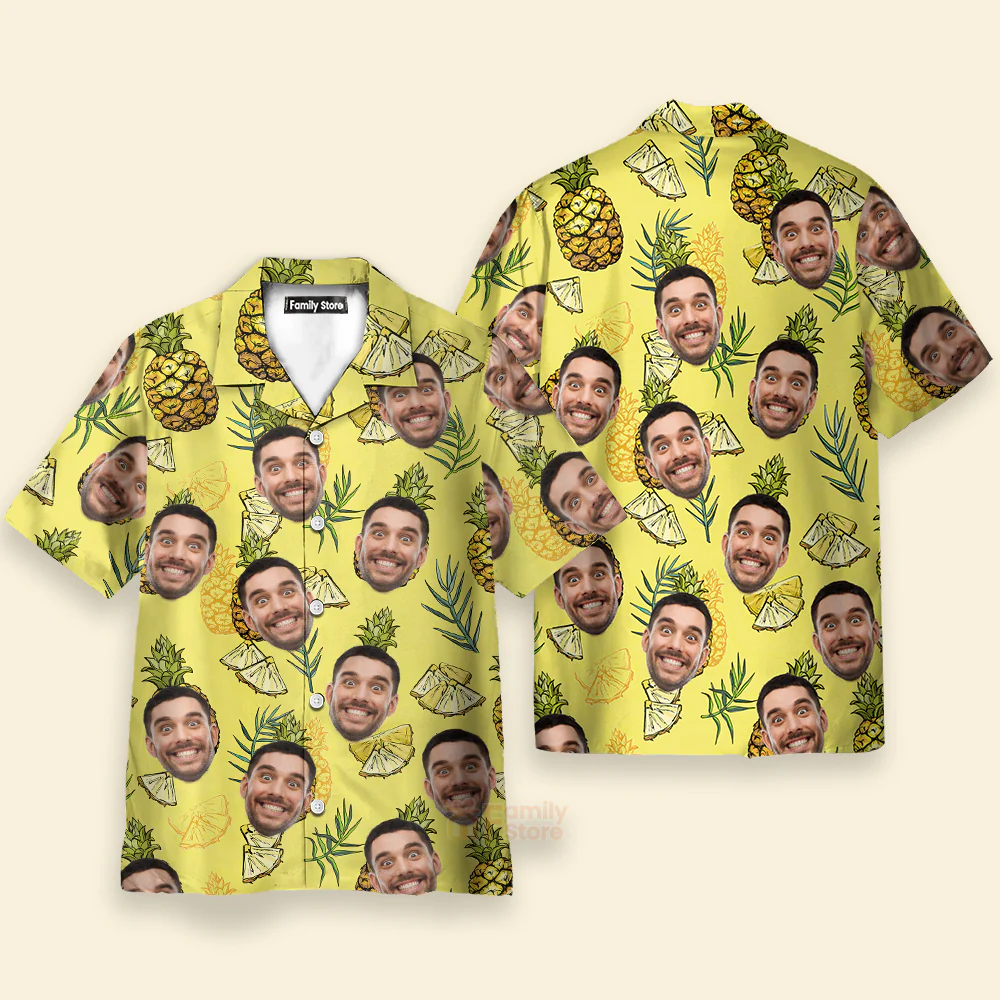 Custom Face Funny Style Summer - Custom Photo Hawaiian Shirt - Image 2