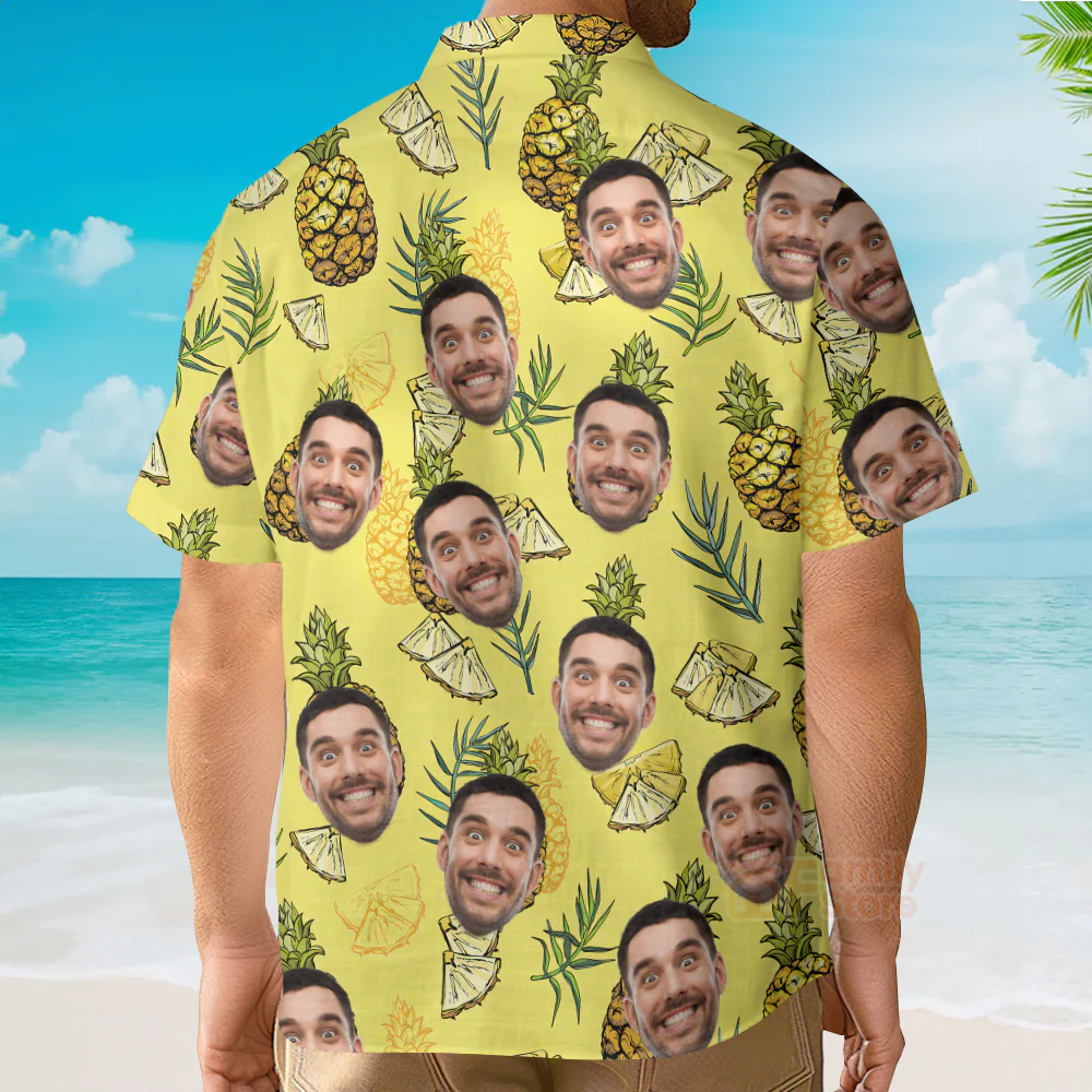 Custom Face Funny Style Summer - Custom Photo Hawaiian Shirt - Image 4