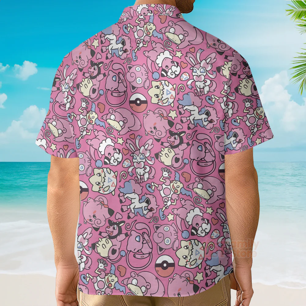 Fairy PoMo Pattern Kawaii Hawaiian Shirt - Image 4