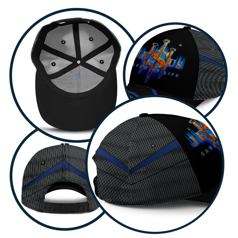 Faith Cap with “Jesus Saved My Life” Religious Classic Cap- Christian Gift For Men, Dad, Grandpa, Husband | Custom Name - Image 6