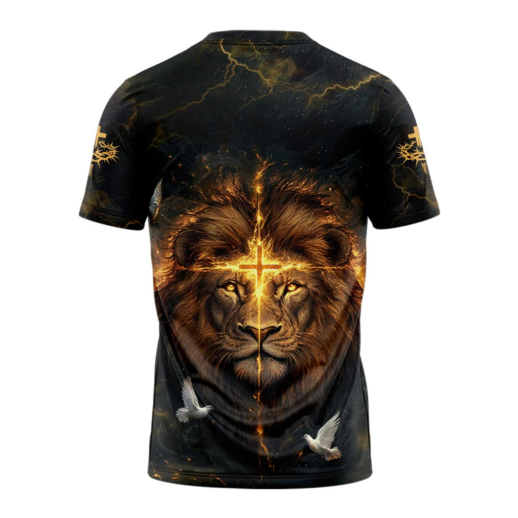 Faith Over Fear Divine Strength 3D TShirt - Image 2
