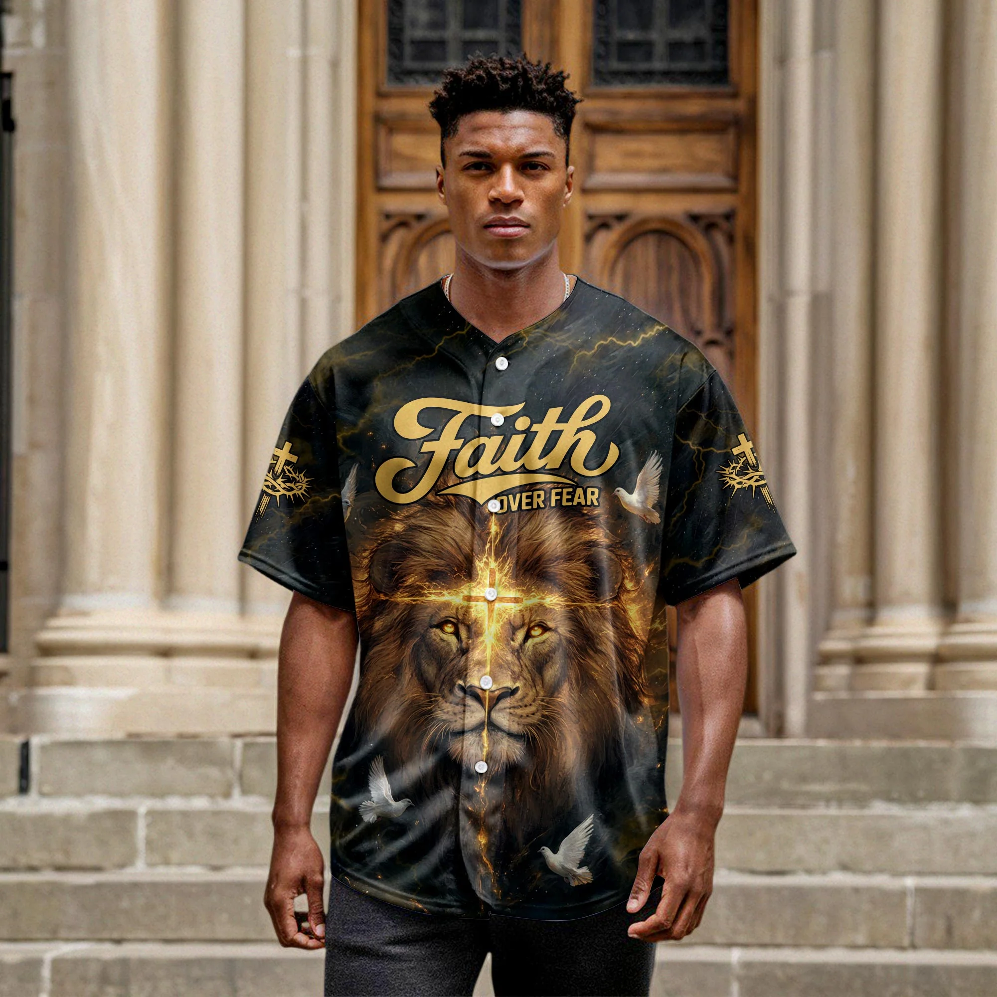 Faith Over Fear Divine Strength Baseball Jersey Bundle - Image 9