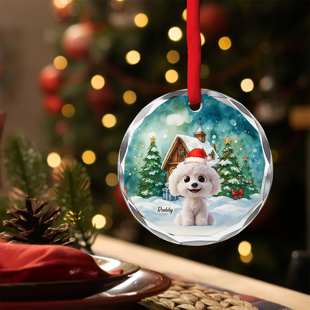 Falling In Me - Personalized Glass Ornament - Christmas Gift For Pet Lovers, Pet Owners | CLP15.V3 HH01 - Image 3