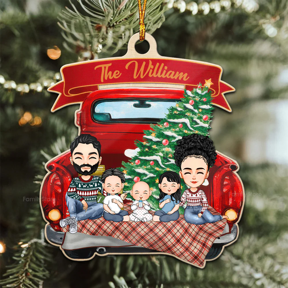 Family Is A Gift - Gift For Family - Personalized Wood Ornament - CL33 NA94 - Image 2