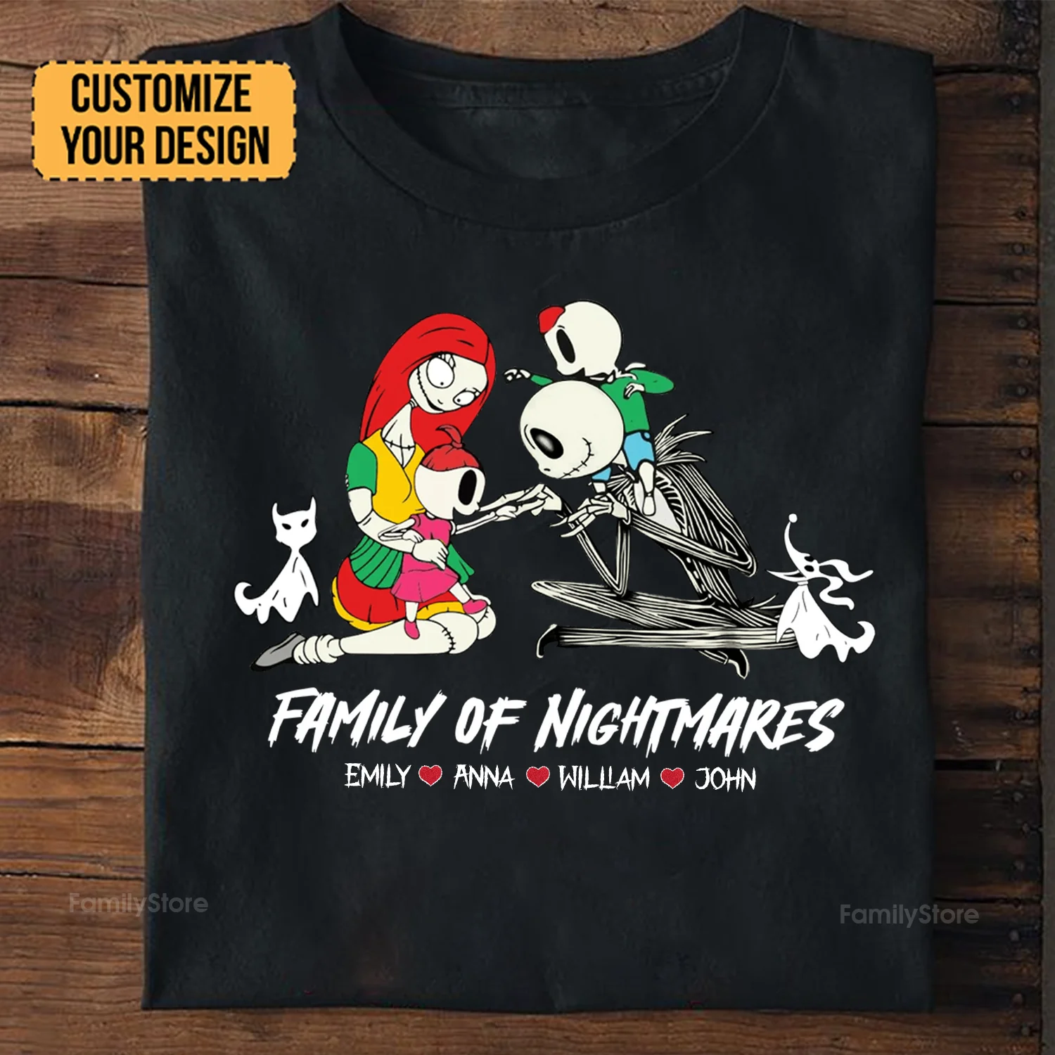 Family Of Nightmare We're Coming - Gift For Family Members - Personalized Shirt - CL14 NA94 - Image 2