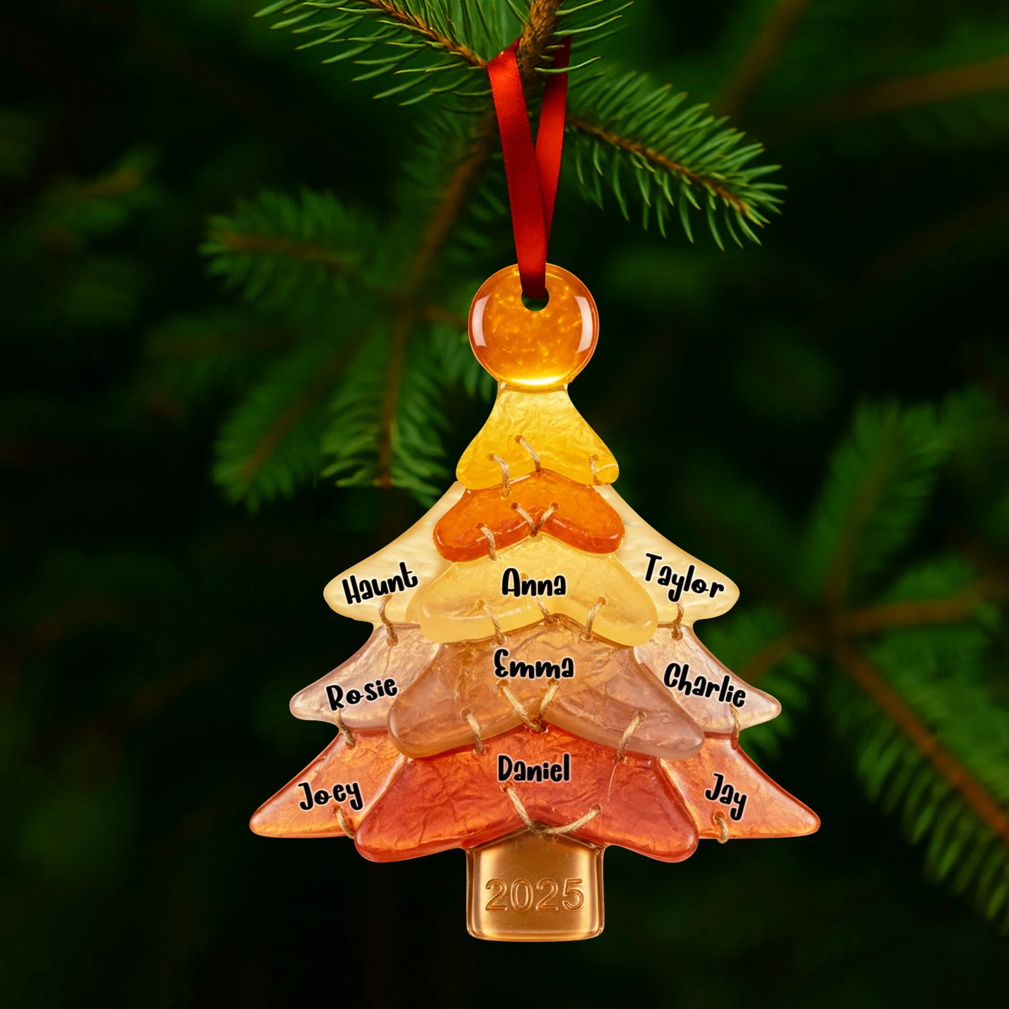 Family Tree - Personalized Acrylic Ornament - Christmas Gifts For Family NL122 - Image 2