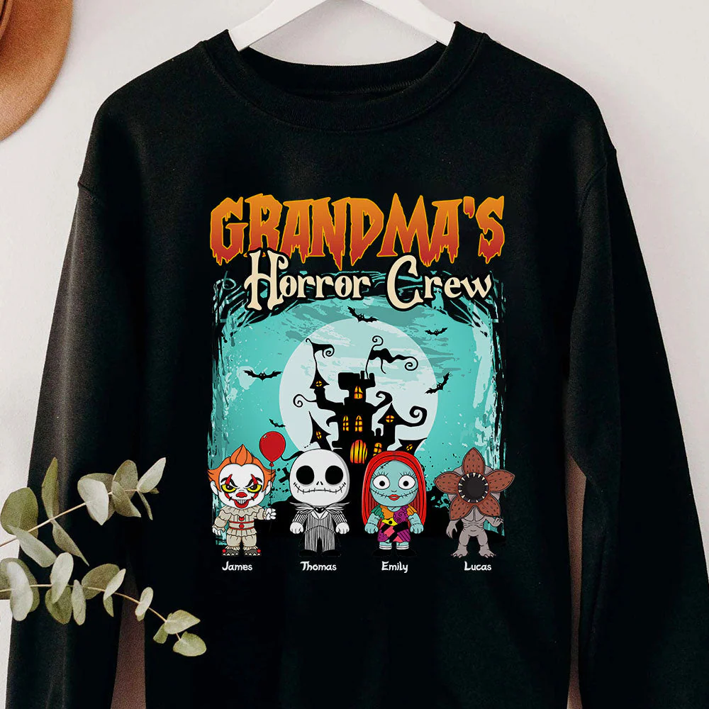 Family's Horror Crew -  Personalized T-Shirt - Halloween Gift For Family, Kids | CL61 HH01 - Image 6