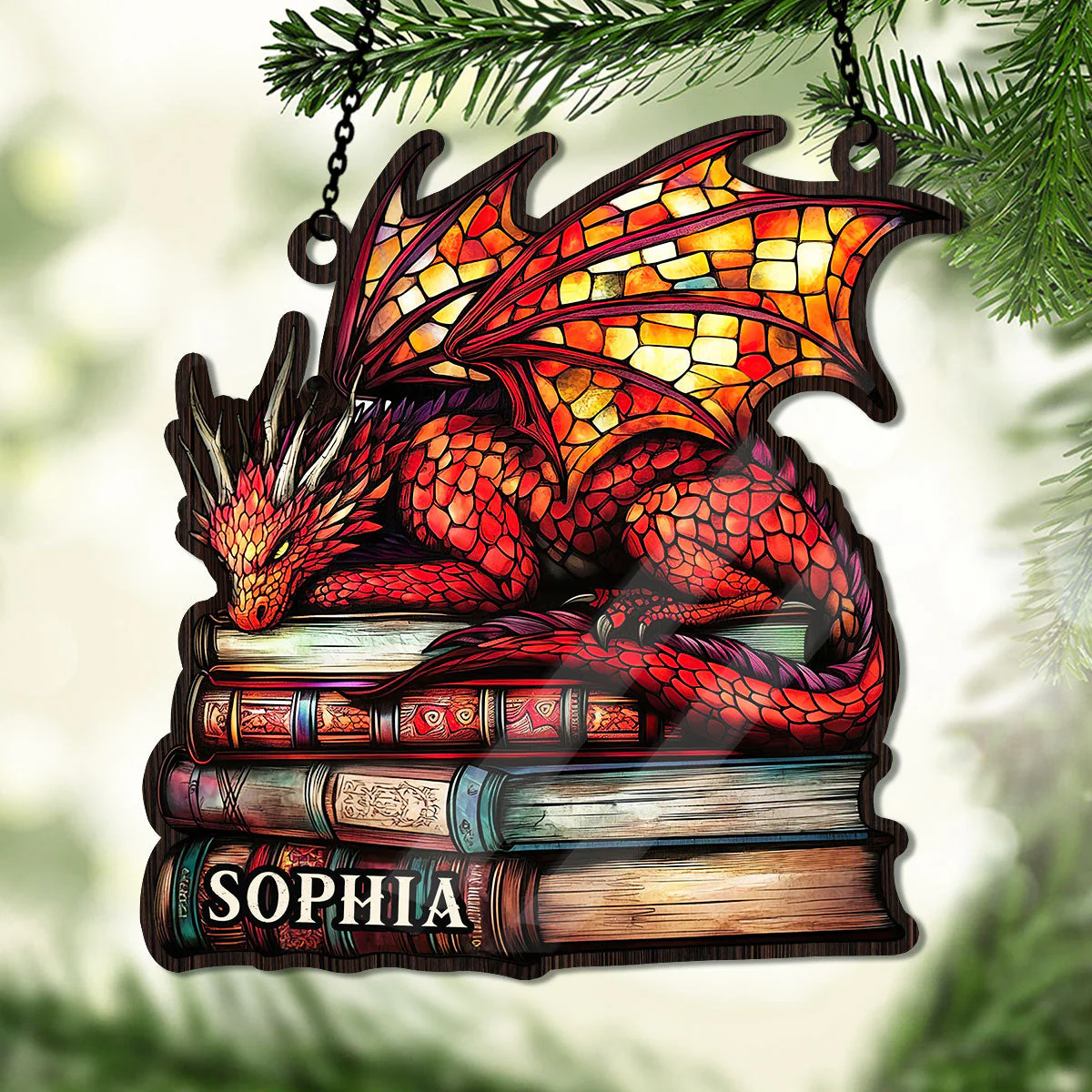 Fantasy Dragon - Personalized Window Hanging Suncatcher - Image 3